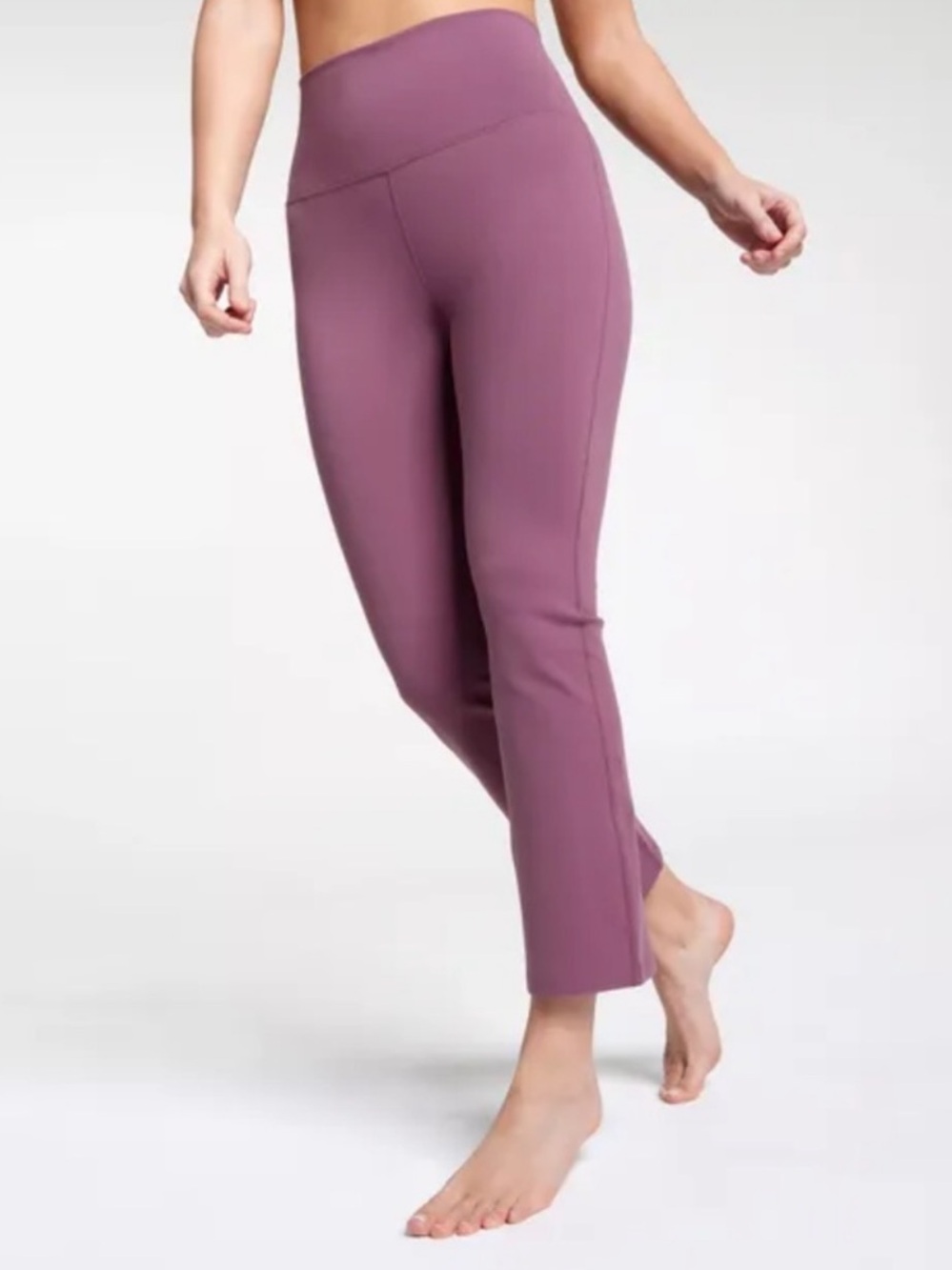 Calia High Rise Crop Flare Relaxed Legging Size XL Mauve Atheltic Sporty